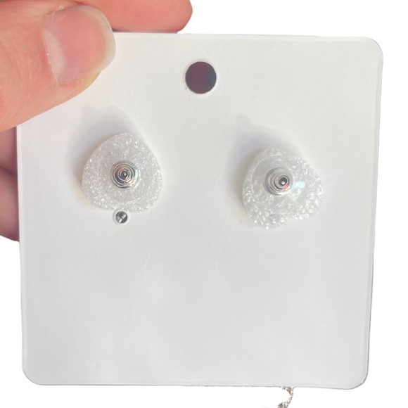 Rhinestone Star Tassel Earrings - Picture 4 of 10